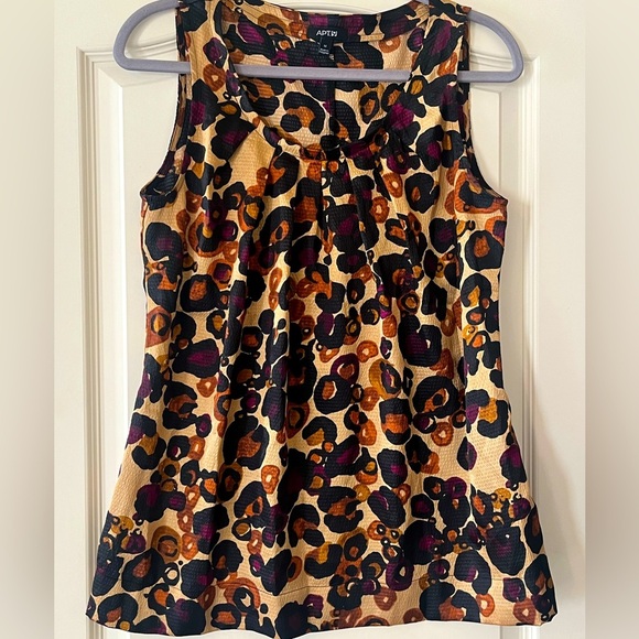 APT 9 Brand Sleeveless Patterned Blouse Women’s Size Medium - Picture 1 of 14